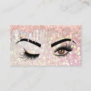 Makeup artist Wink Eye Beauty Salon Lash Extension Business Card