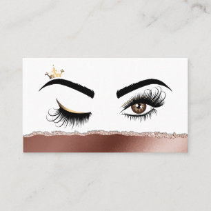 Makeup artist Wink Eye Beauty Salon Lash Extension Business Card