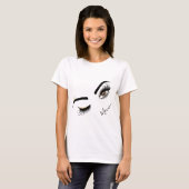 Makeup artist Wink Eye Beauty Salon Lash Extension T-Shirt (Front Full)