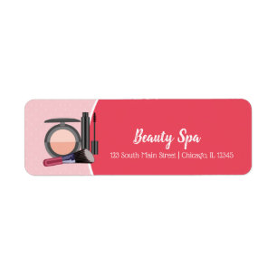 Makeup artists return address label