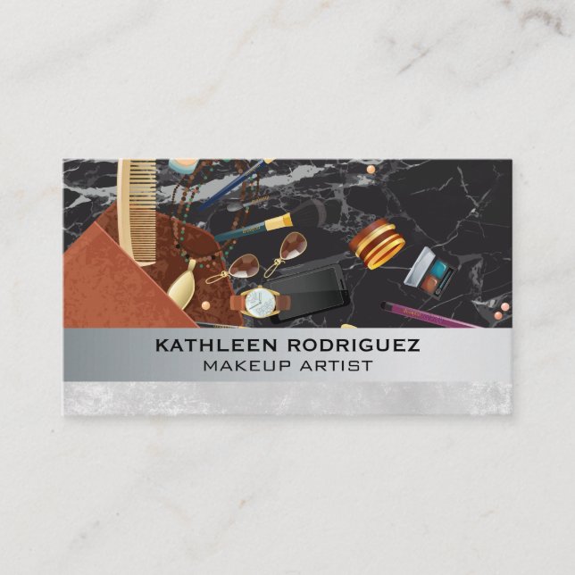 Makeup Bag | Mua Kit Business Card (Front)