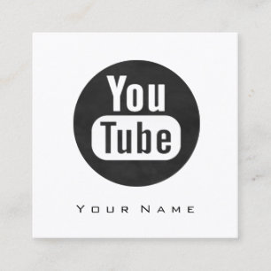Makeup Beauty Blogger You-tuber Fashion Logo Socia Square Business Card