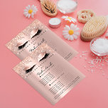 Makeup Beauty Salon Brown Glitter Price List Lash1 Flyer<br><div class="desc">florenceK luxury beauty salon colletion</div>