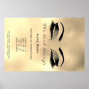 Makeup Beauty Salon Browns Beauty Opening Hours Poster