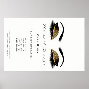 Makeup Beauty Salon Browns Chocolate Opening Hours Poster