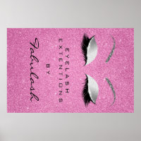 Makeup Beauty Salon Eyebrow Name Silver Pink