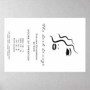 Makeup Beauty Salon Name Logo Glam Adress Opening1 Poster