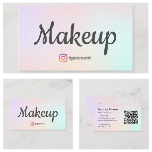 Makeup Beauty Salons and Estheticians Business Card