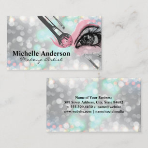 Makeup Blush Boke Business Card