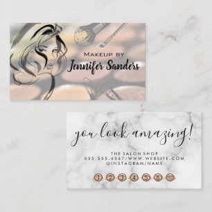 Makeup Brushes and Palettes Womens Beauty Loyalty Card