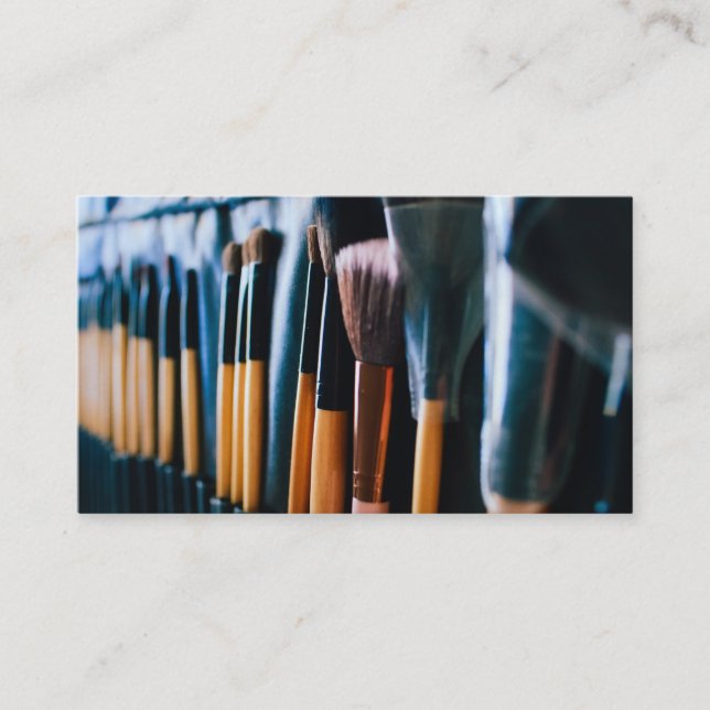 Makeup Brushes Business Card (Front)