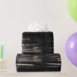 makeup brushes wrapping paper