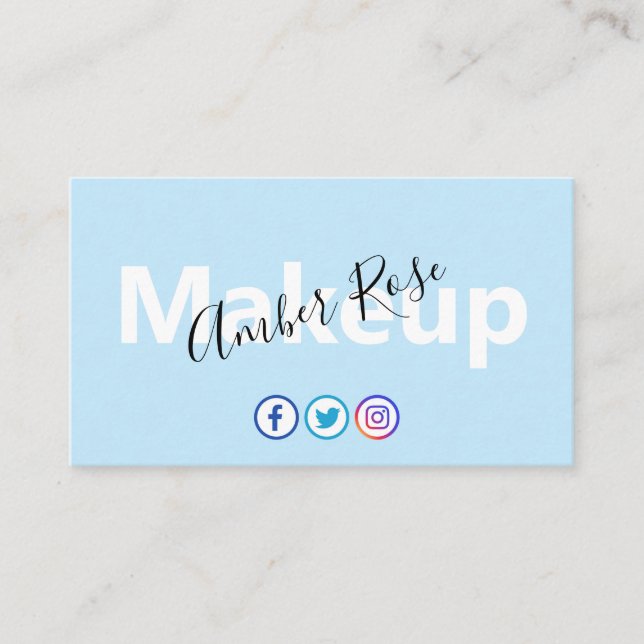  Makeup Business Card (Front)