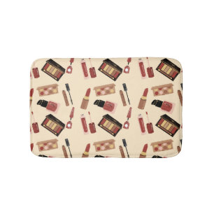 Makeup Cosmetics Beauty Pattern Cosmetology Bath Mat