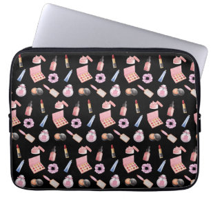 Makeup Cosmetics Beauty Pattern Cosmetology Laptop Laptop Sleeve