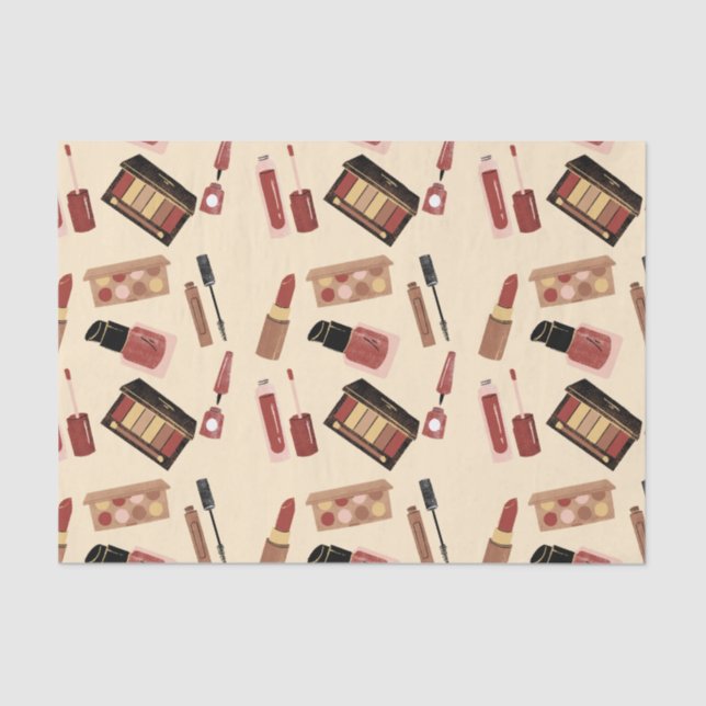 Makeup Cosmetics Beauty Pattern Cosmetology Tissue Paper (Front)