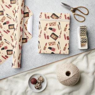 Makeup Cosmetics Pattern Wrapping Paper