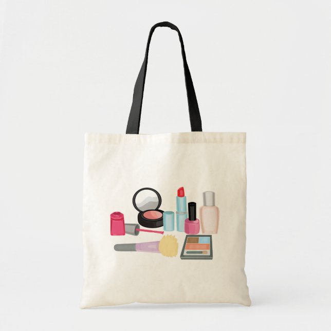 Makeup Cosmetics Tote Bag (Front)