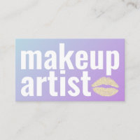 Makeup Elegant blue Purple Gradient Glitter Lips