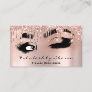 Makeup Eyelash QRCODE Micorblade Brow Rose Drips Business Card