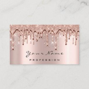 Makeup Eyes Lashes 3D Rose Drip Appointment Card
