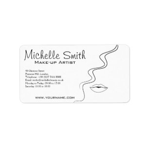 Makeup fashion face icon artist  branding label