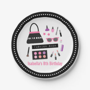 Makeup Fashion Show Birthday Party Supplies Paper Plate