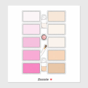 Makeup Foundation Blush Colours Vinyl Labels