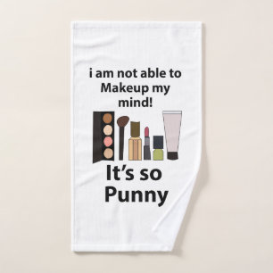 Makeup Funny Pun Makeup Hand Towel