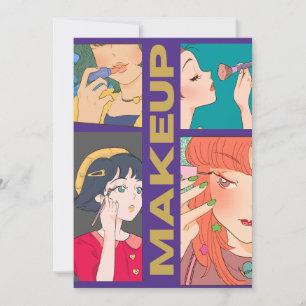MAKEUP GIRLS HOLIDAY CARD