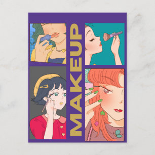 MAKEUP GIRLS POSTCARD