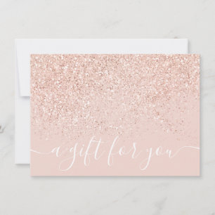 Makeup hair rose glitter pastel gift certificate