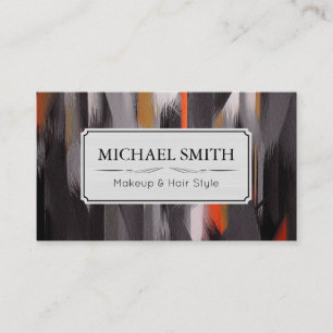 Makeup Hair Style Modern Abstract Art #22 Business Card