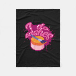 Makeup - I Do Lashes - For Beauticians Fleece Blanket