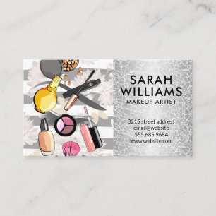 Makeup Kit Accessories Beauty Mua Business Card