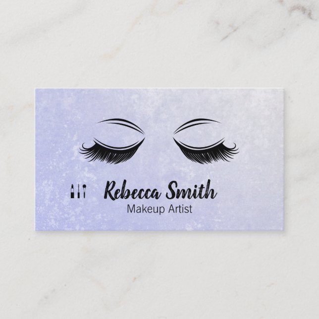 Makeup Kit and Eyelashes Business Card (Front)