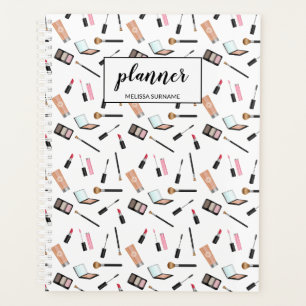 Makeup Pattern With Personalised Name Planner