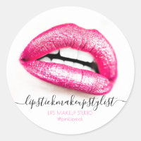 Makeup Pink Lips modern sense