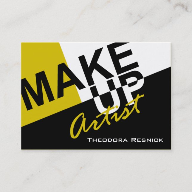 Makeup Pro III Cosmetics Artist chubby Business Card (Front)