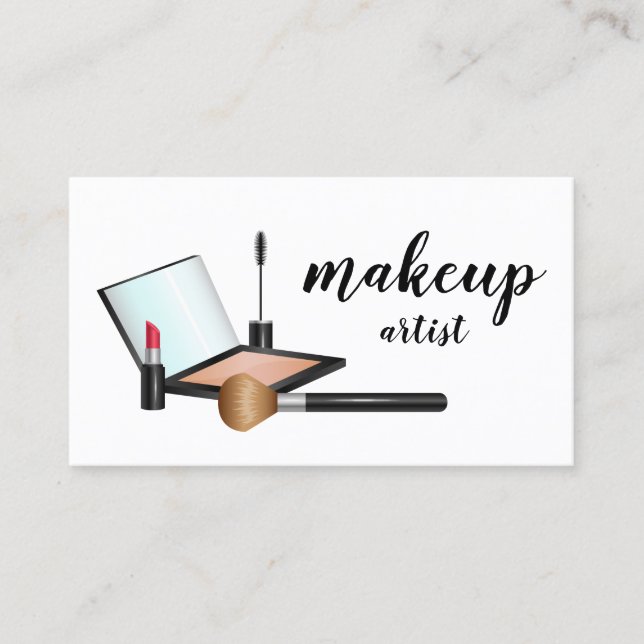 Makeup Products Makeup Artist Cosmetologist Business Card (Front)