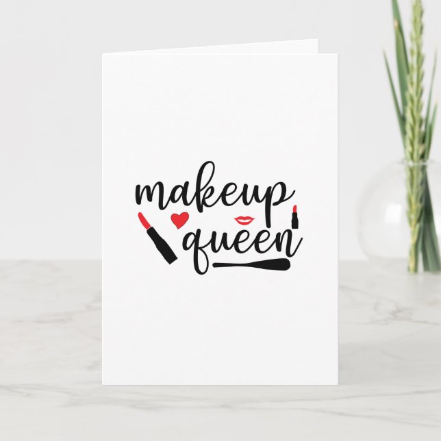 Makeup queen card (Front)