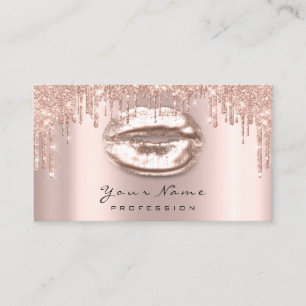 Makeup Rose Glitte Spark Lips Wax Appointment Card