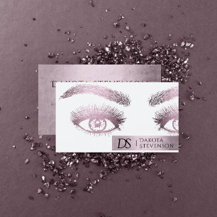 Makeup Salon Professional Dusty Pink Shimmer Business Card