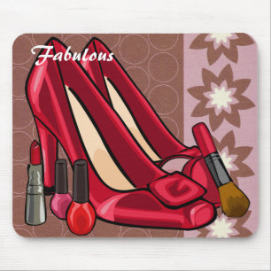 Makeup & Shoes Mousepad