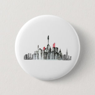 Makeup Sky Line 6 Cm Round Badge