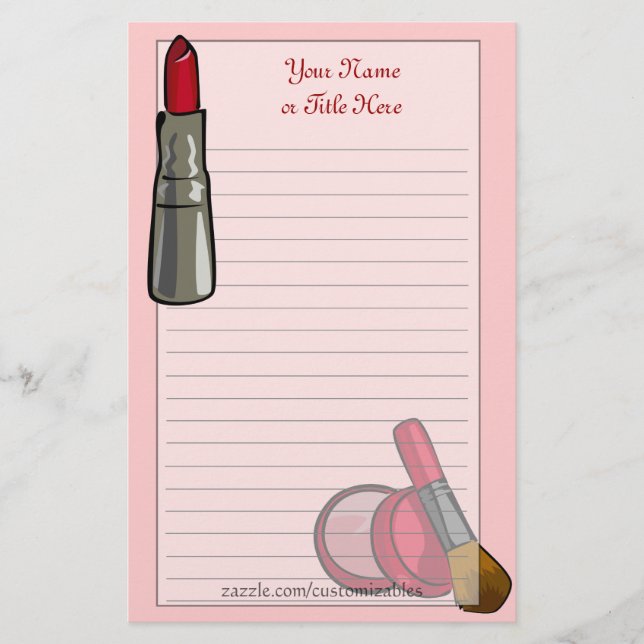 Makeup Stationery (Front)