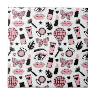Makeup Sticker Pattern Ceramic Tile