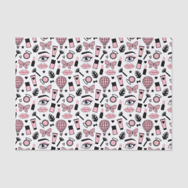 Makeup Sticker Pattern Tissue Paper (Front)