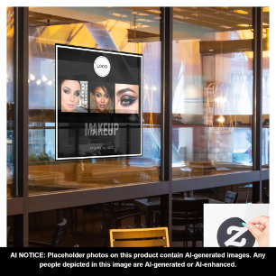 Makeup Studio Elegant Photo Collage Logo