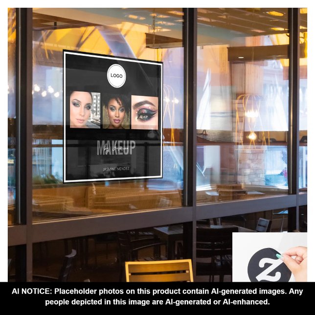 Makeup Studio Elegant Photo Collage Logo  (Creator Uploaded)